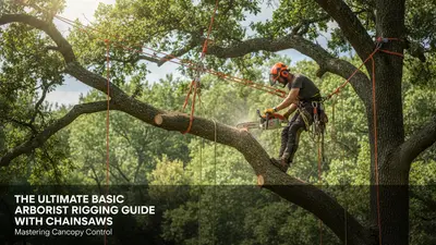 Basic Arborist Rigging Guide with Chainsaws: Canopy Control, Cuts & Gear