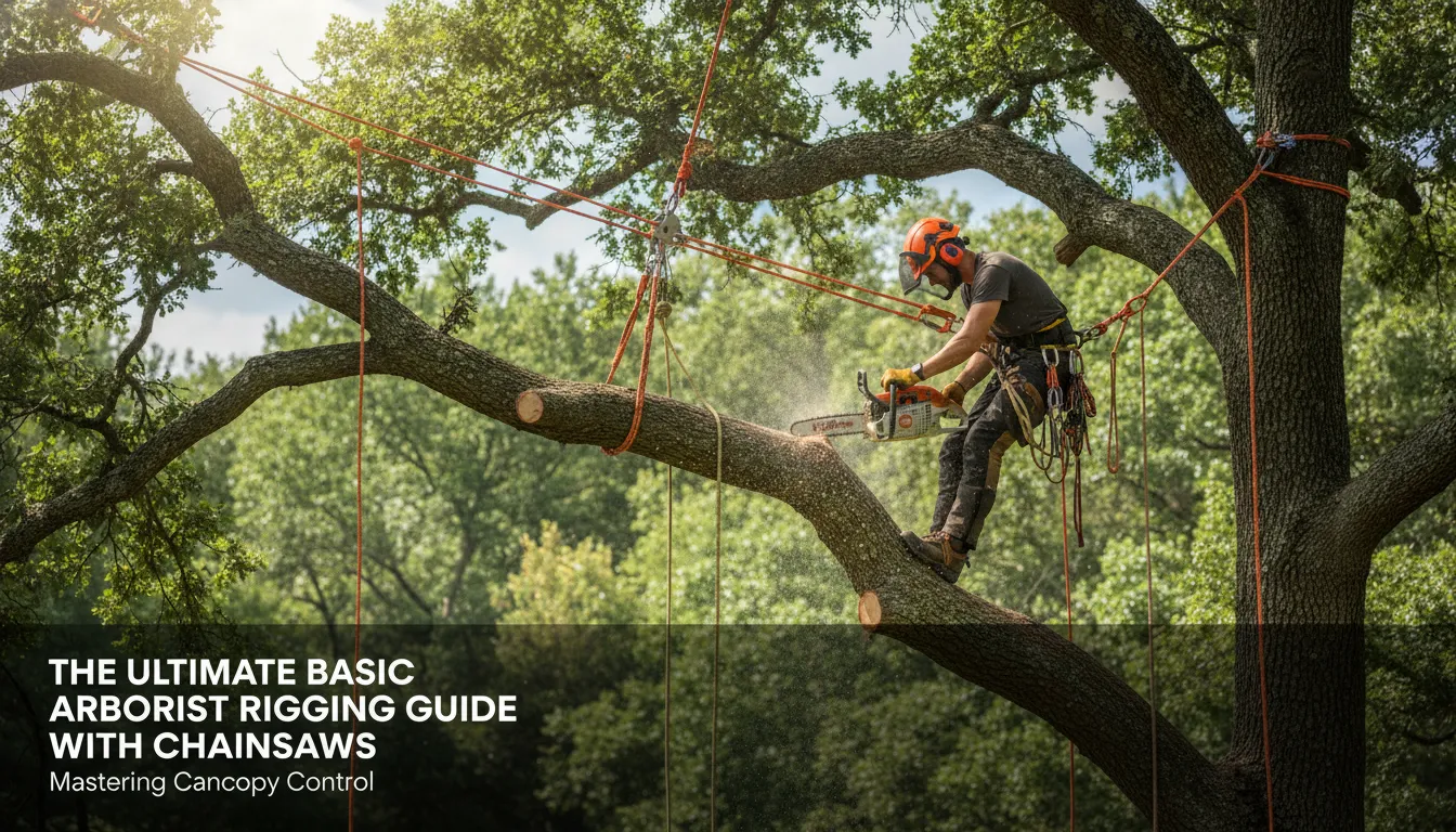 Basic arborist rigging guide with chainsaws. Gas Chainsaw Review