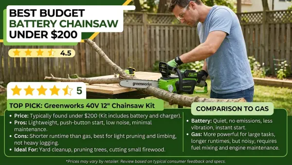 Best Battery Chainsaw Under $200: A Professional Arborist's Deep Dive