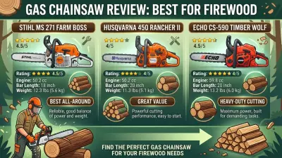 Best Chainsaw for Firewood: Power, Bar Length & Specs