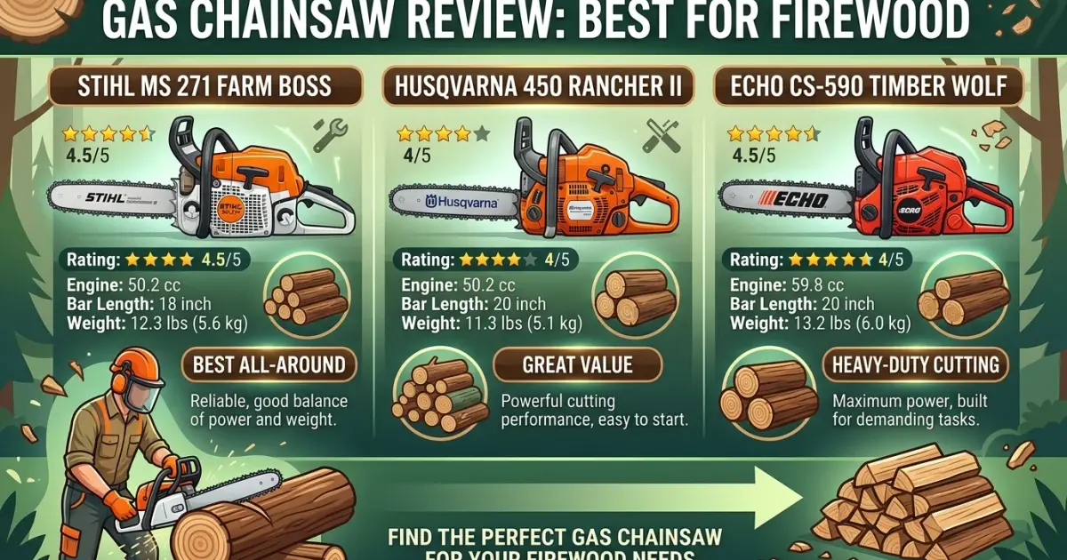 best chainsaw for firewood Gas Chainsaw Review