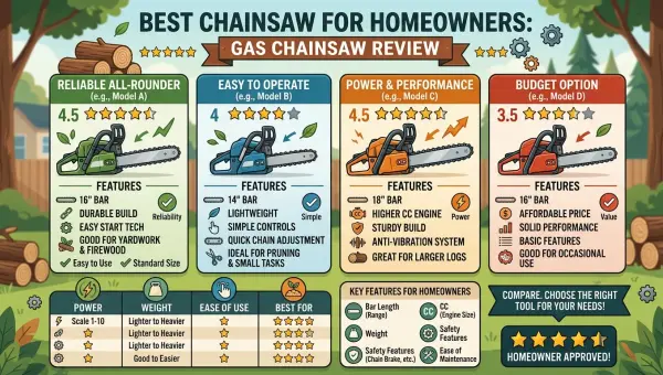 Best Chainsaw for Homeowners: Power, Reliability & Value