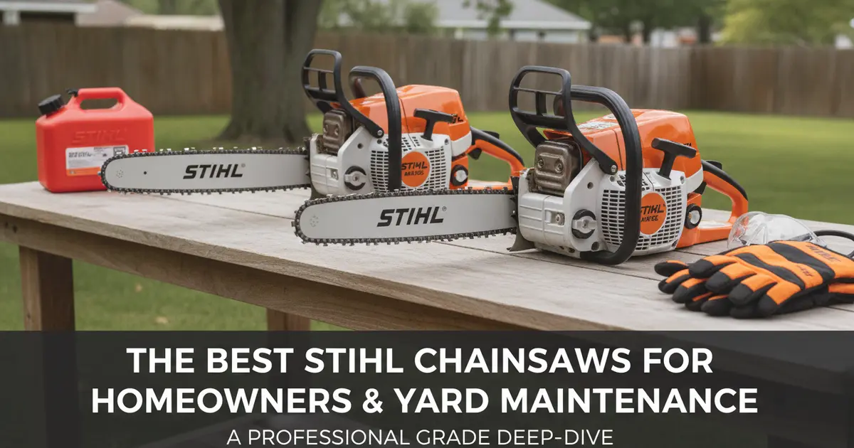 The Best Stihl Chainsaws for Homeowners and Yard Maintenance Gas Chainsaw Review