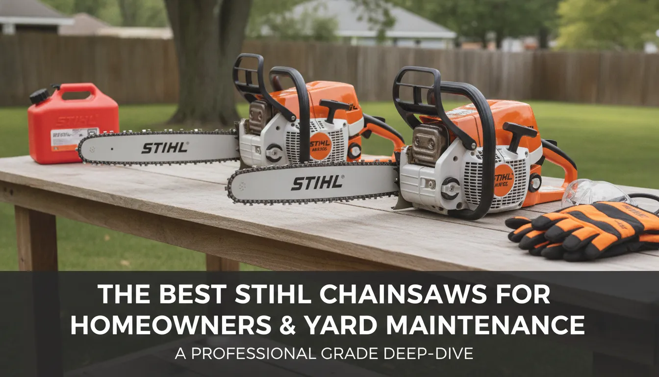 The Best Stihl Chainsaws for Homeowners and Yard Maintenance Gas Chainsaw Review