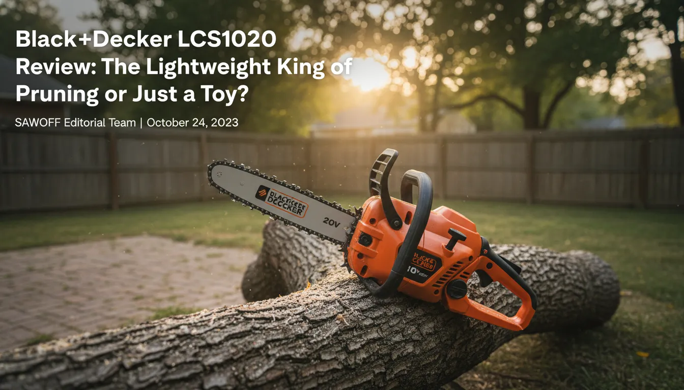Black+Decker LCS1020 Gas Chainsaw Review