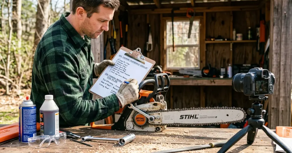 chainsaw maintenance checklist Gas Chainsaw Review