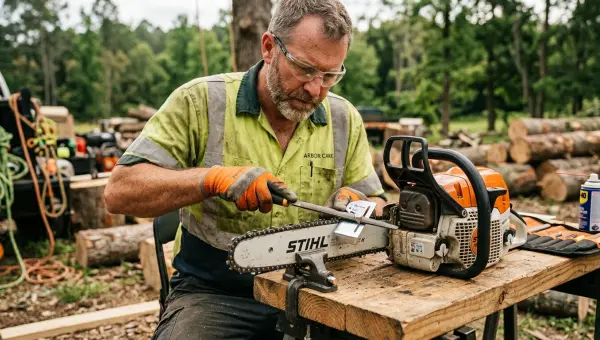 Chainsaw Sharpening Angles: Top Plate, Side Plate & Depth Gauge