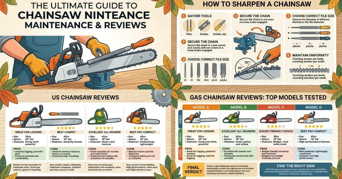 chainsaw sharpening guide Gas Chainsaw Review
