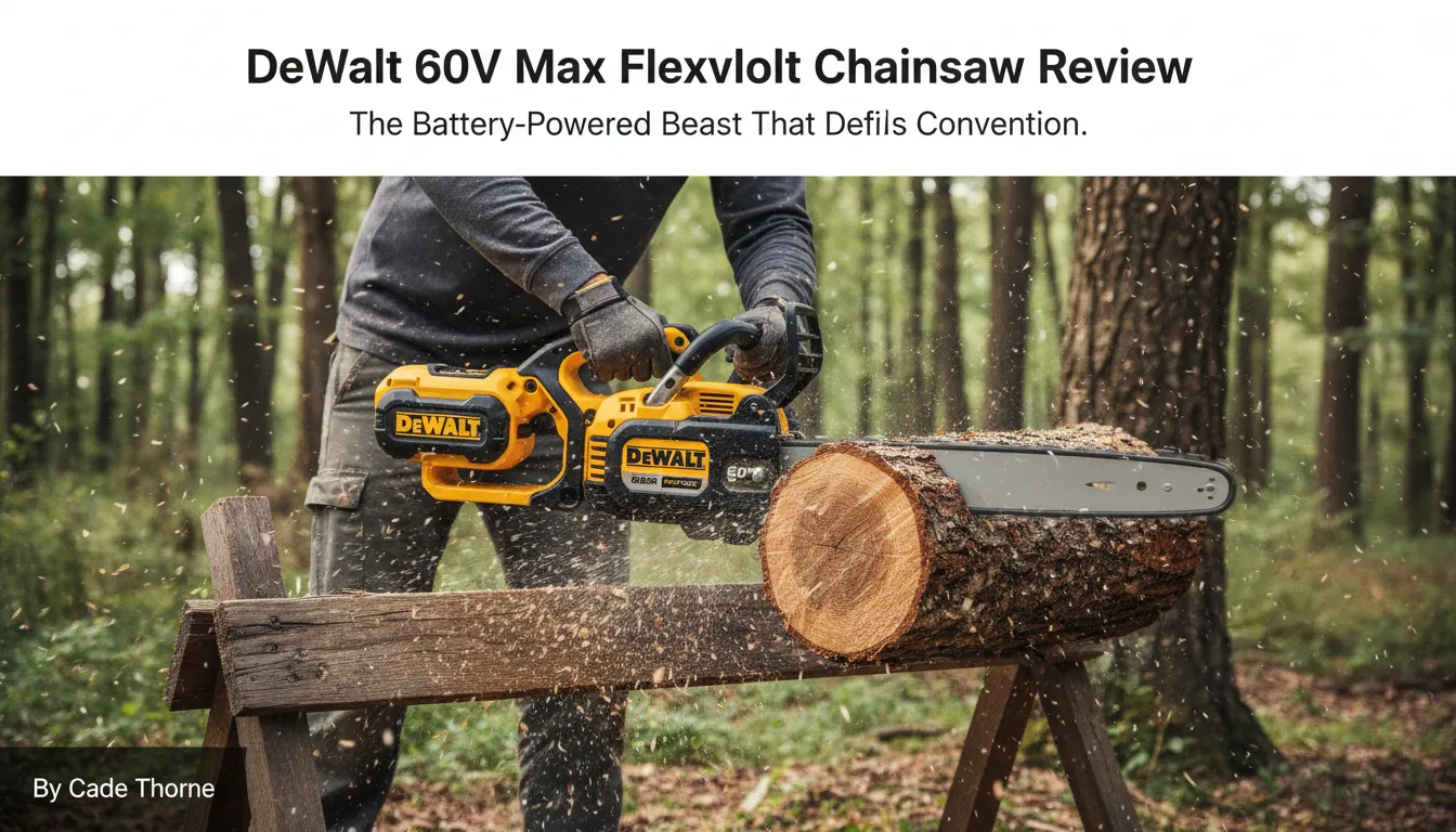 DeWalt 60V Max Flexvolt Gas Chainsaw Review
