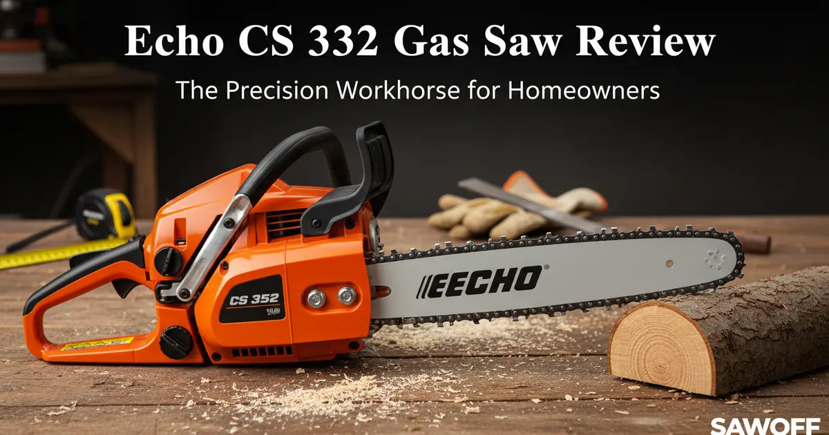 Echo CS 352 gas chainsaw with a 34cc professional-grade engine and i-30 starting system