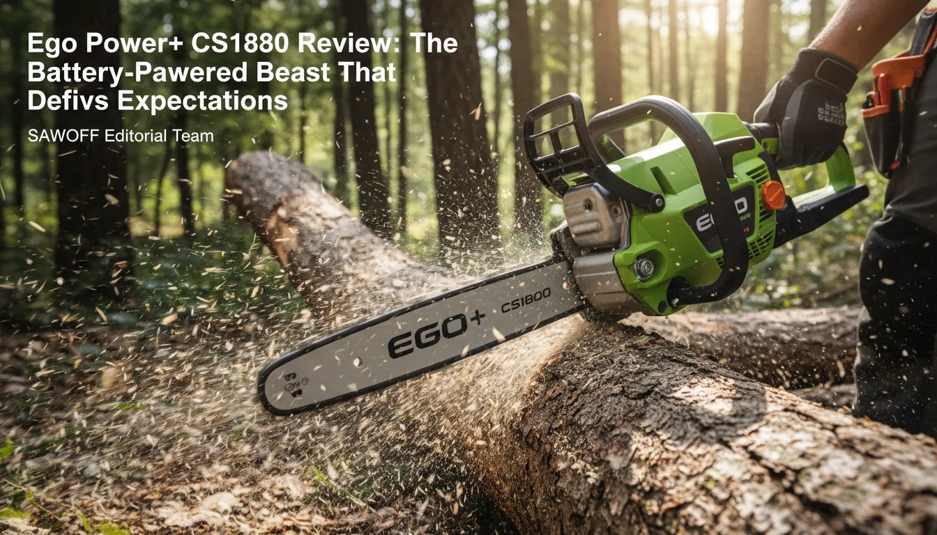 Ego CS1800 Battery Chainsaw Review