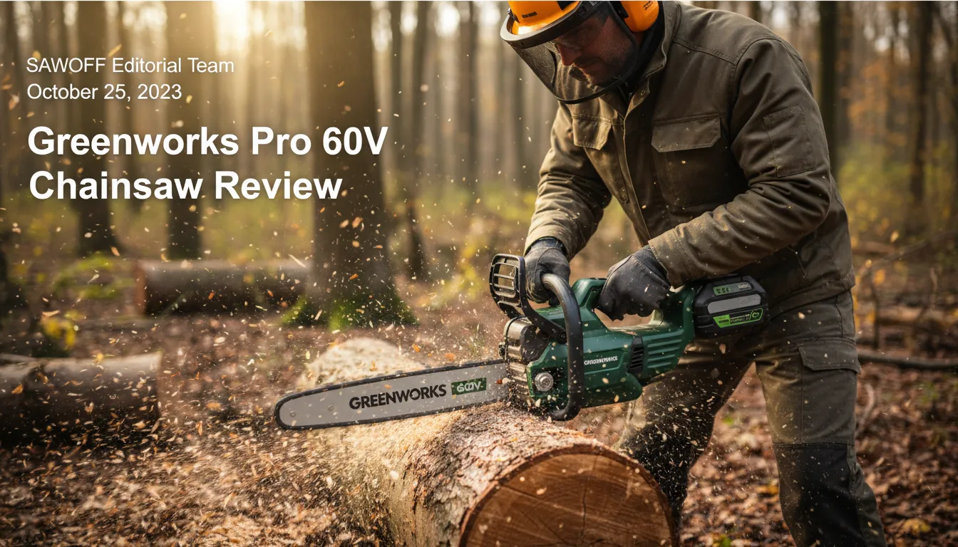 Greenworks Pro 60V Chainsaw Review
