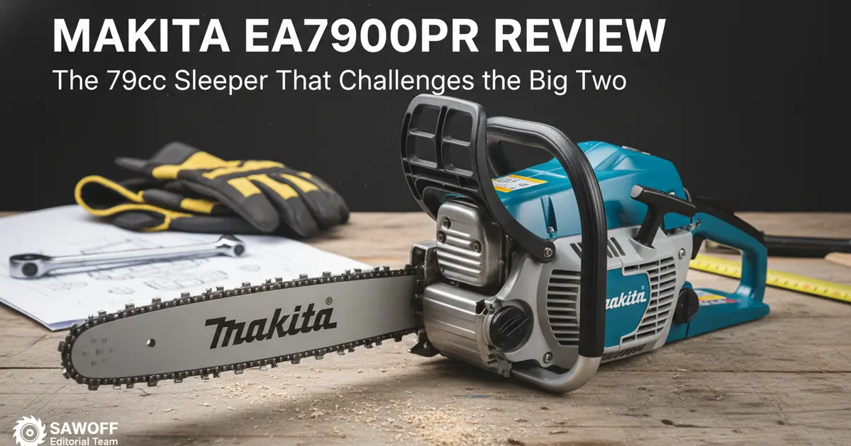 Makita EA7900PR 79cc professional gas chainsaw with magnesium crankcase