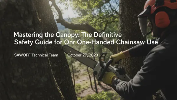 Mastering the Canopy: The Definitive Safety Guide for One-Handed Chainsaw Use