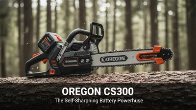 Oregon CS300 Chainsaw Review: The Self-Sharpening Battery Powerhouse