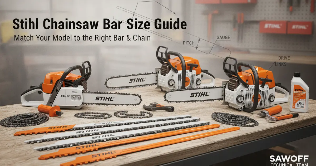 Stihl Chainsaw Bar Size Guide: Match Your Model to the Right Bar & Chain Gas Chainsaw Review