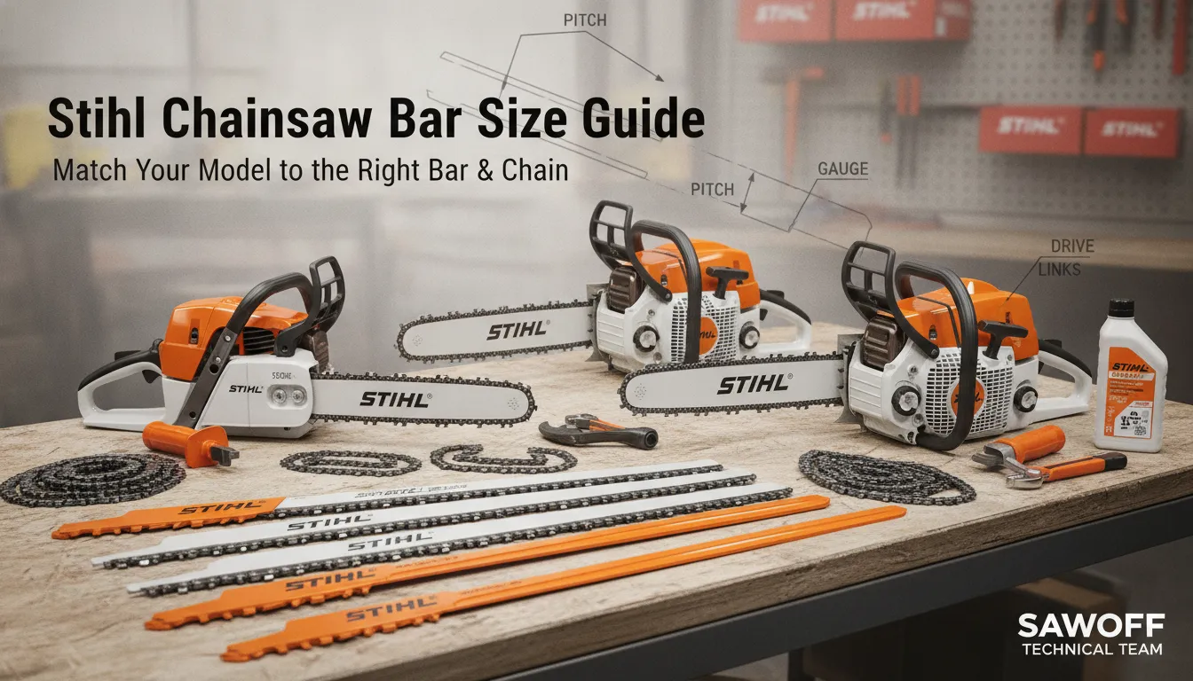 Stihl Chainsaw Bar Size Guide: Match Your Model to the Right Bar & Chain Gas Chainsaw Review