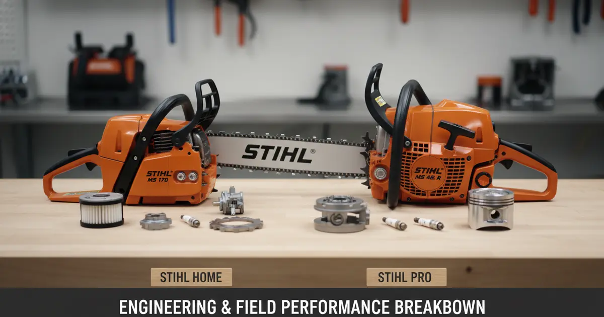 Stihl Home vs Pro Gas Chainsaw Comparison