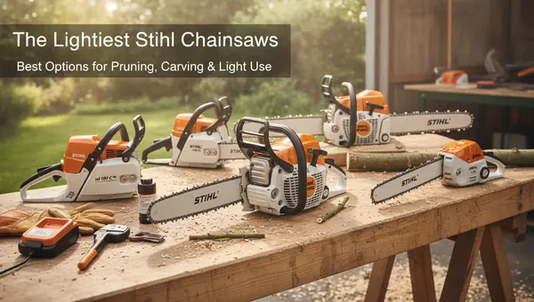 The Lightest Stihl Chainsaws: Best Options for Pruning, Carving & Light Use