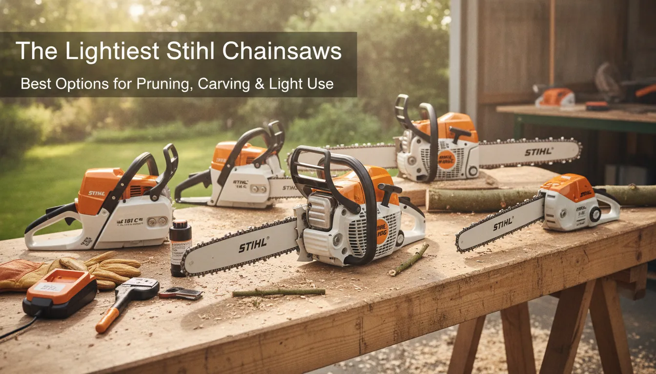The Lightest Stihl Chainsaws: Best Options for Pruning, Carving & Light Use Gas Chainsaw Review