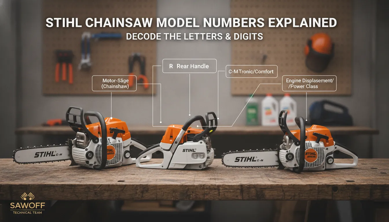 Stihl Chainsaw Model Numbers Explained: Decode the Letters & Digits Gas Chainsaw Review