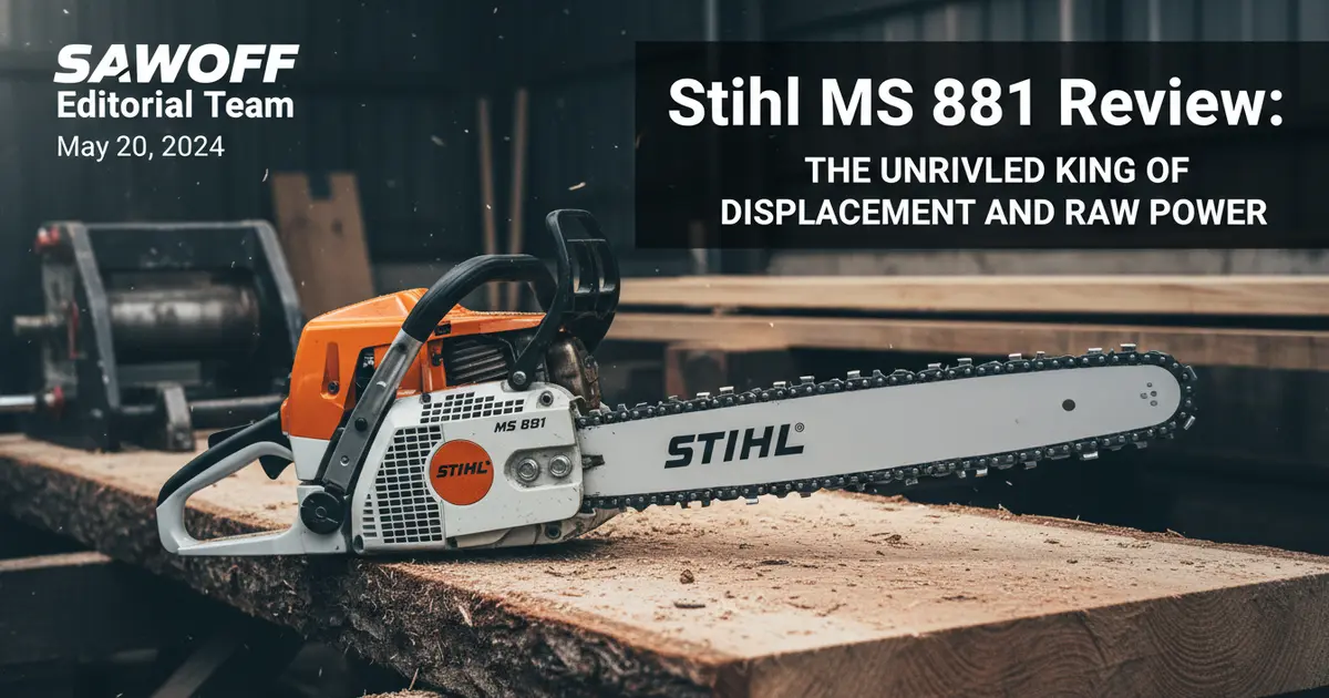 Stihl MS 881 Gas Chainsaw Review
