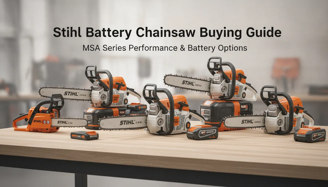Stihl Battery Chainsaw Buying Guide: MSA Series Performance & Battery Options Gas Chainsaw Review