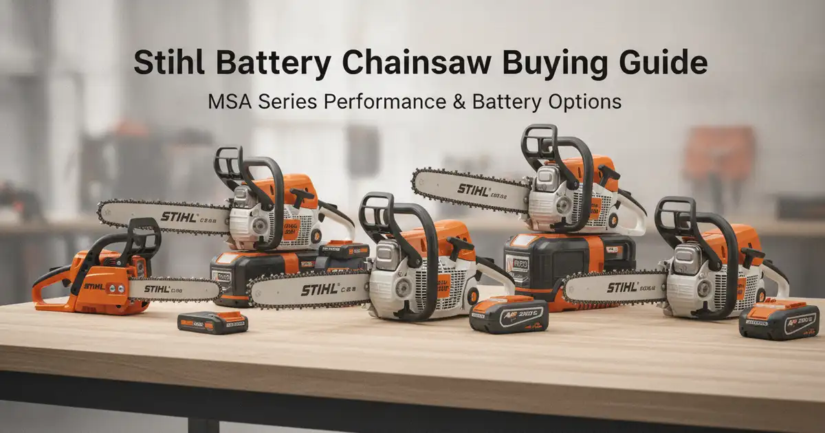 Stihl Battery Chainsaw Buying Guide: MSA Series Performance & Battery Options Gas Chainsaw Review