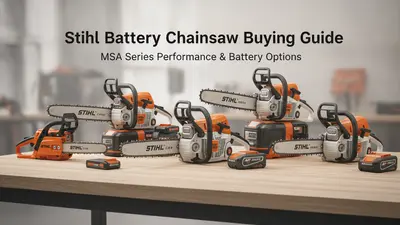 Stihl Battery Chainsaw Buying Guide: MSA Series Performance & Battery Options