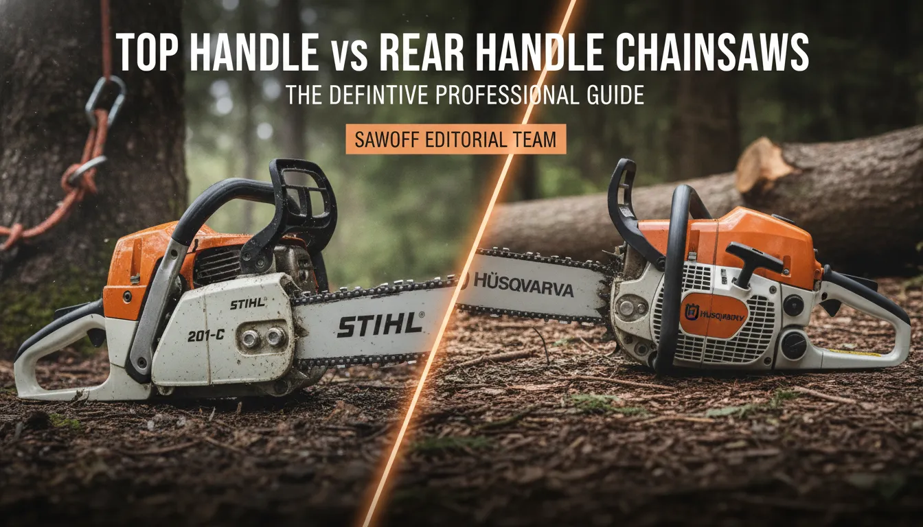 Top handle vs rear handle chainsaw guide. Gas Chainsaw Review