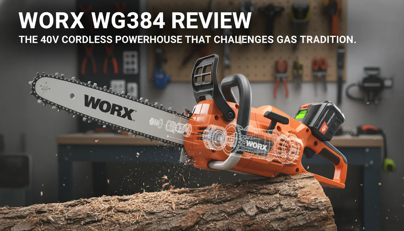 Worx WG384 Cordless Chainsaw Review
