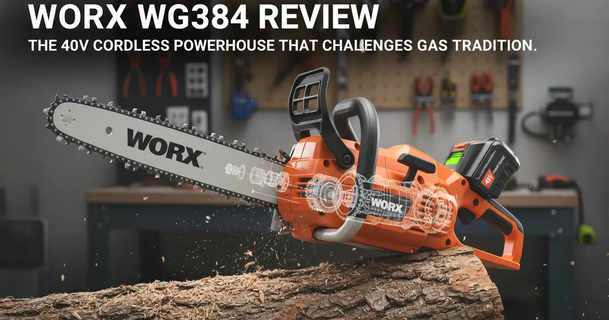 Worx WG384 Cordless Chainsaw Review