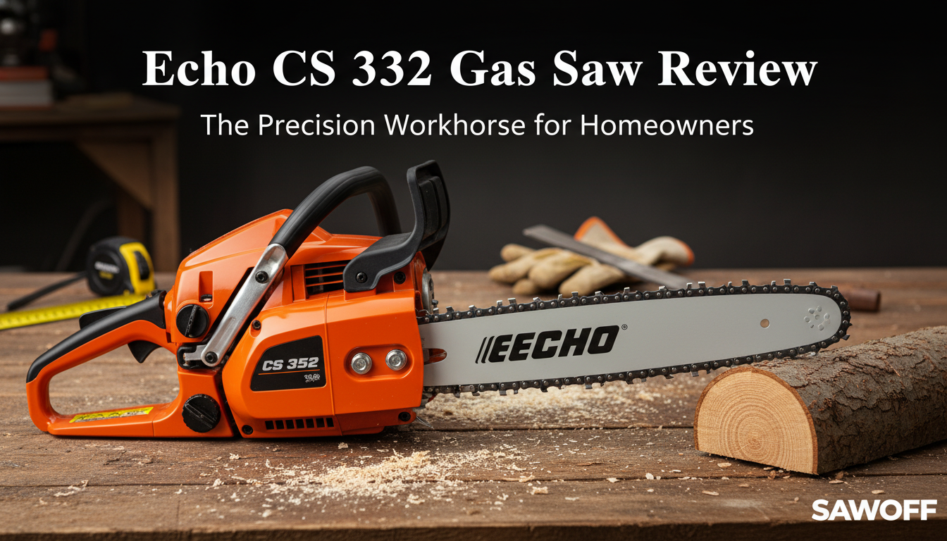 Echo CS 352 gas saw review. Gas Chainsaw Review