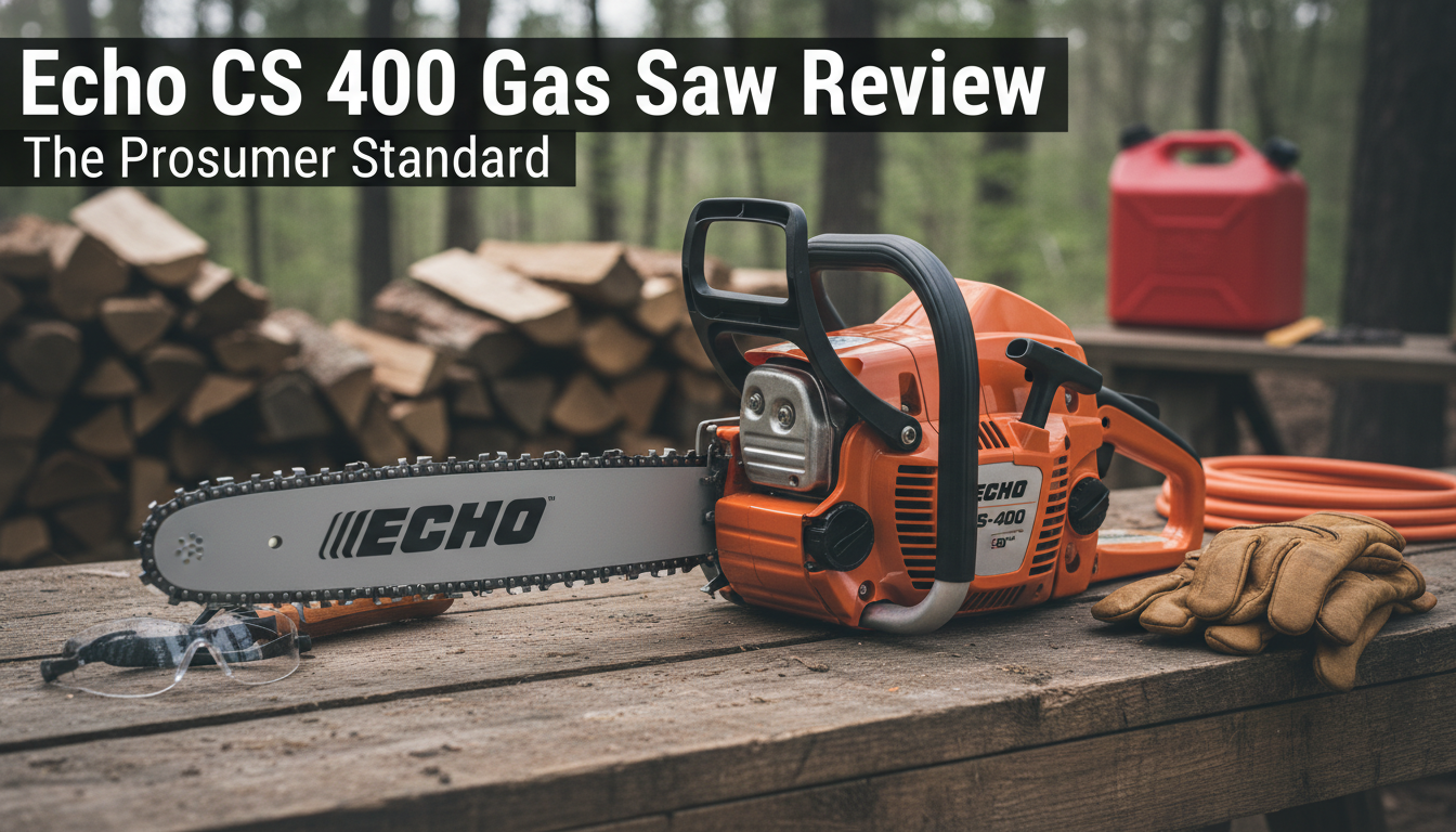 Echo CS 400 gas saw review. Gas Chainsaw Review