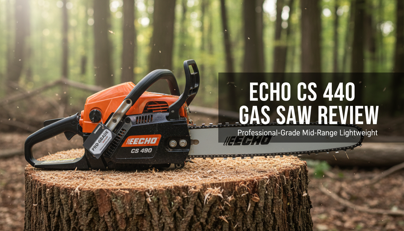 Echo CS 490 gas saw review. Gas Chainsaw Review