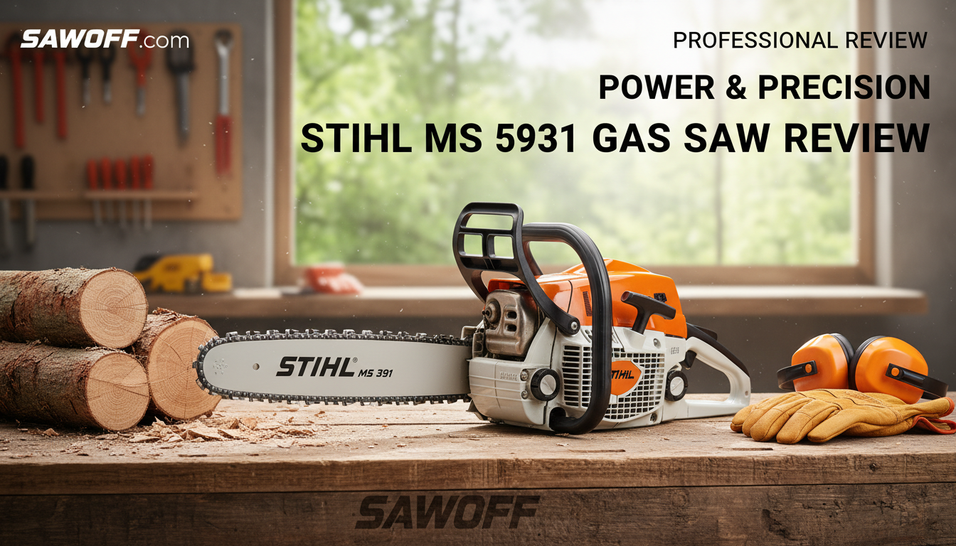Stihl MS 391 gas saw review. Professional Review